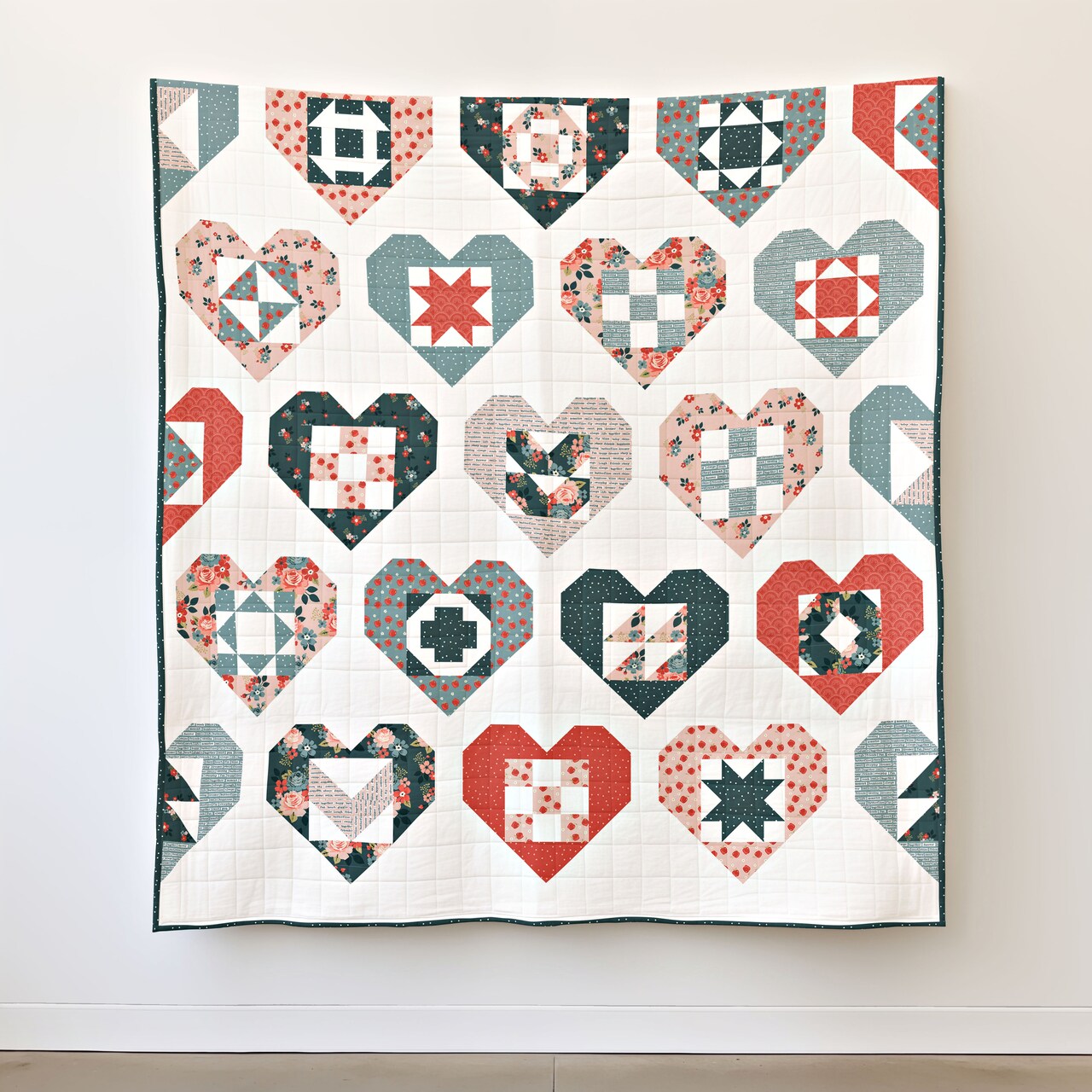 Wholehearted Vintage Charm Quilt Kit (kt-15270) | Riley Blake | Sewing Kit